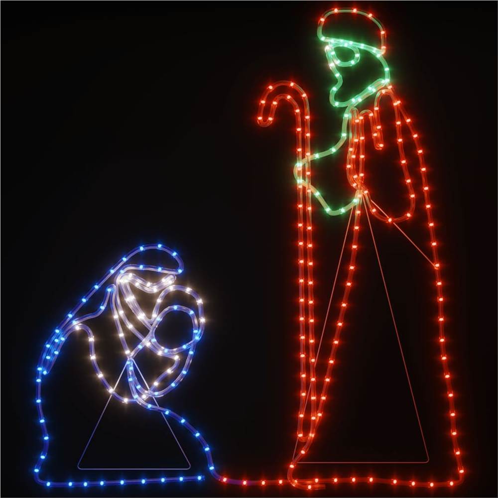 Christmas Mary and Joseph Figure with 264 LEDs