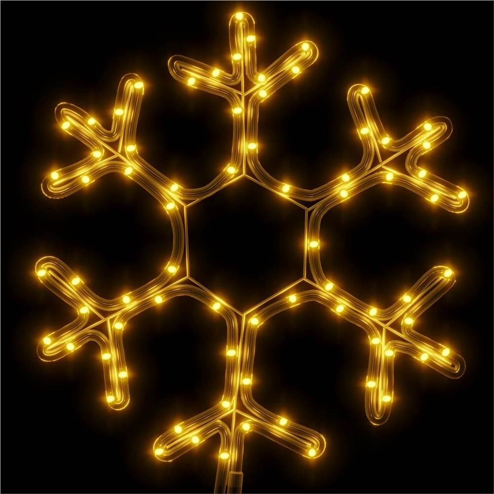 Christmas Snowflake Figure with 72 LEDs Warm White
