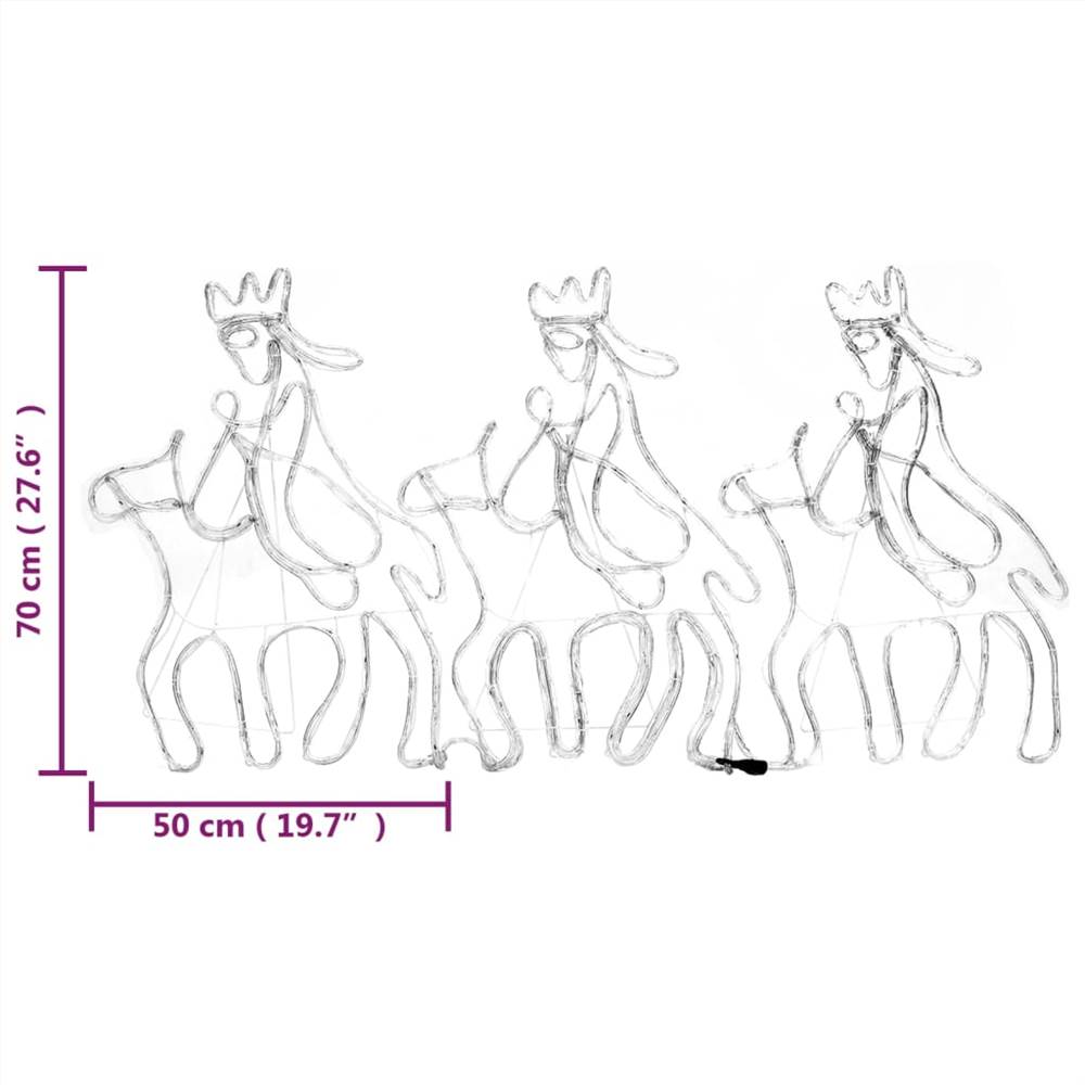 Christmas Three Wise Men Figure with 504 LEDs