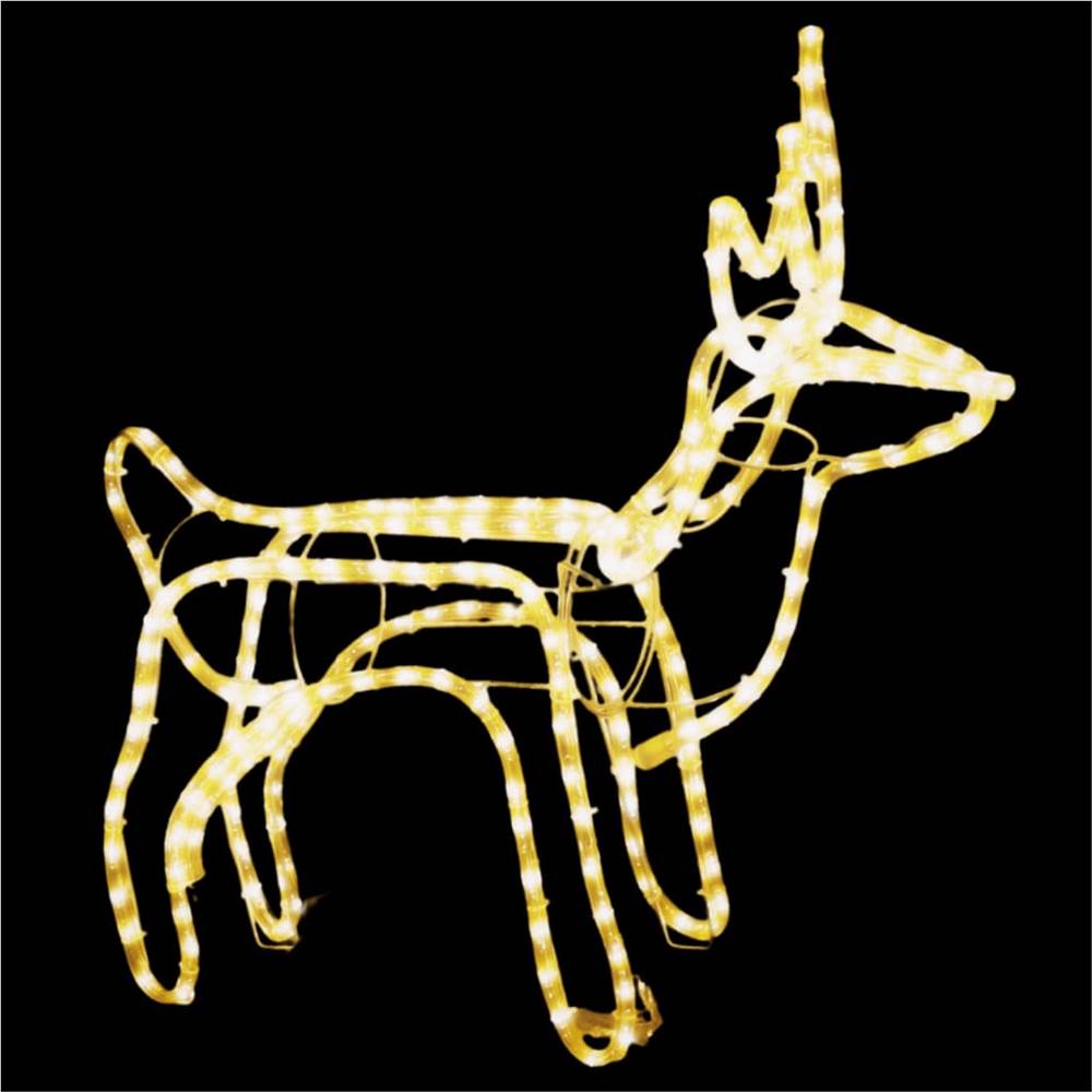 Folding Christmas Reindeer Figure with 120 LEDs Warm White
