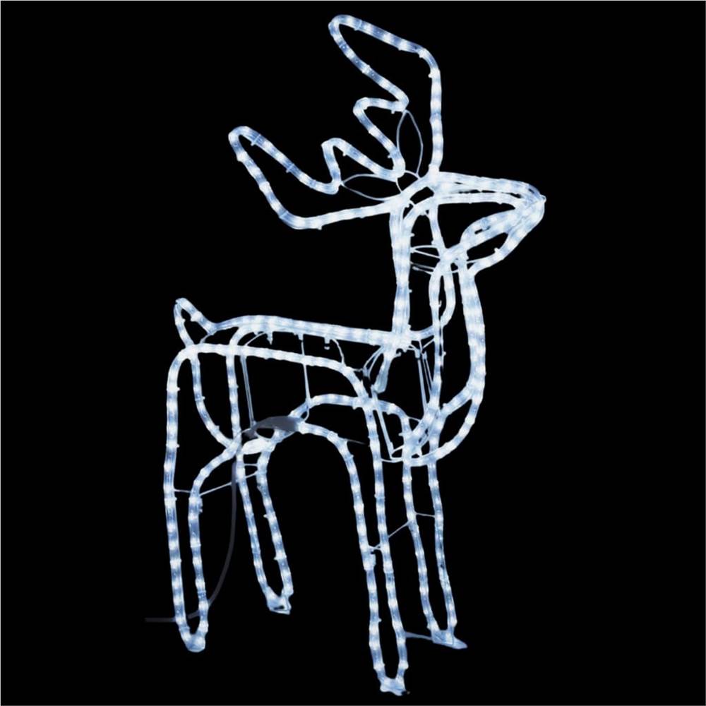 Folding Christmas Reindeer Figure with 192 LEDs Cold White