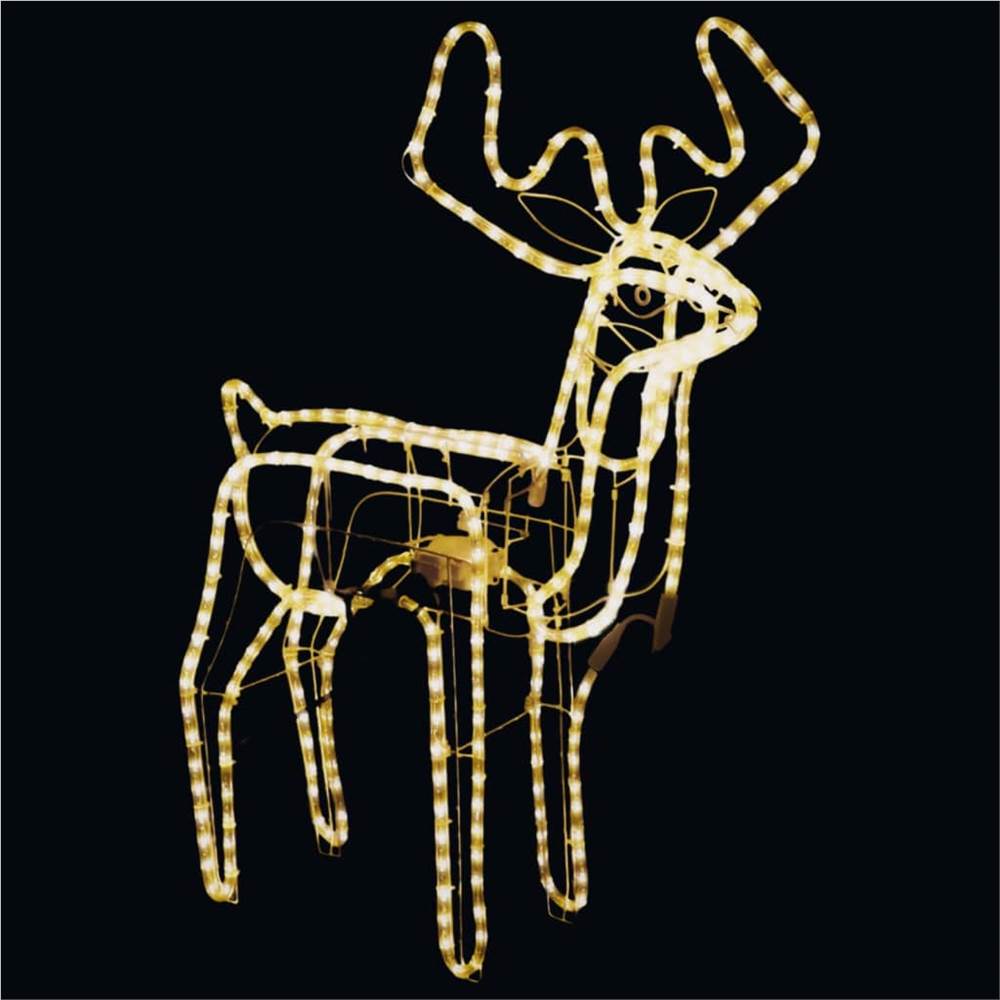 Folding Christmas Reindeer Figure with 192 LEDs Warm White