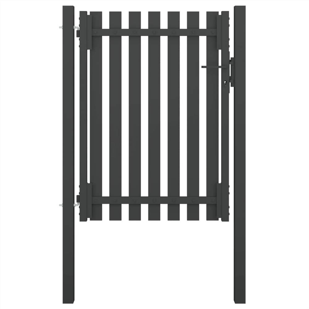 

Garden Fence Gate Steel 1x1.75 m Anthracite