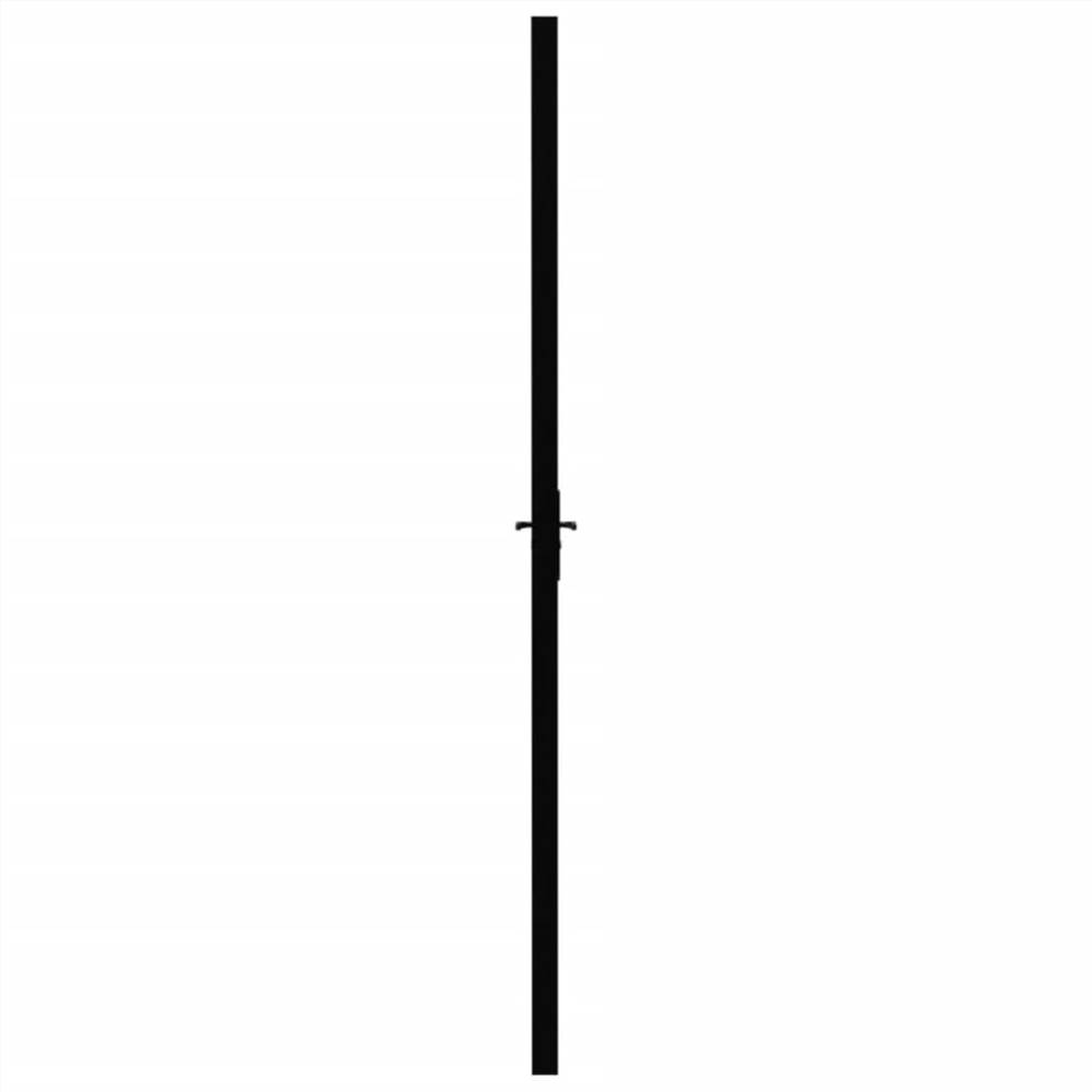 Interior Door ESG Glass and Aluminium 93x201.5 cm Black