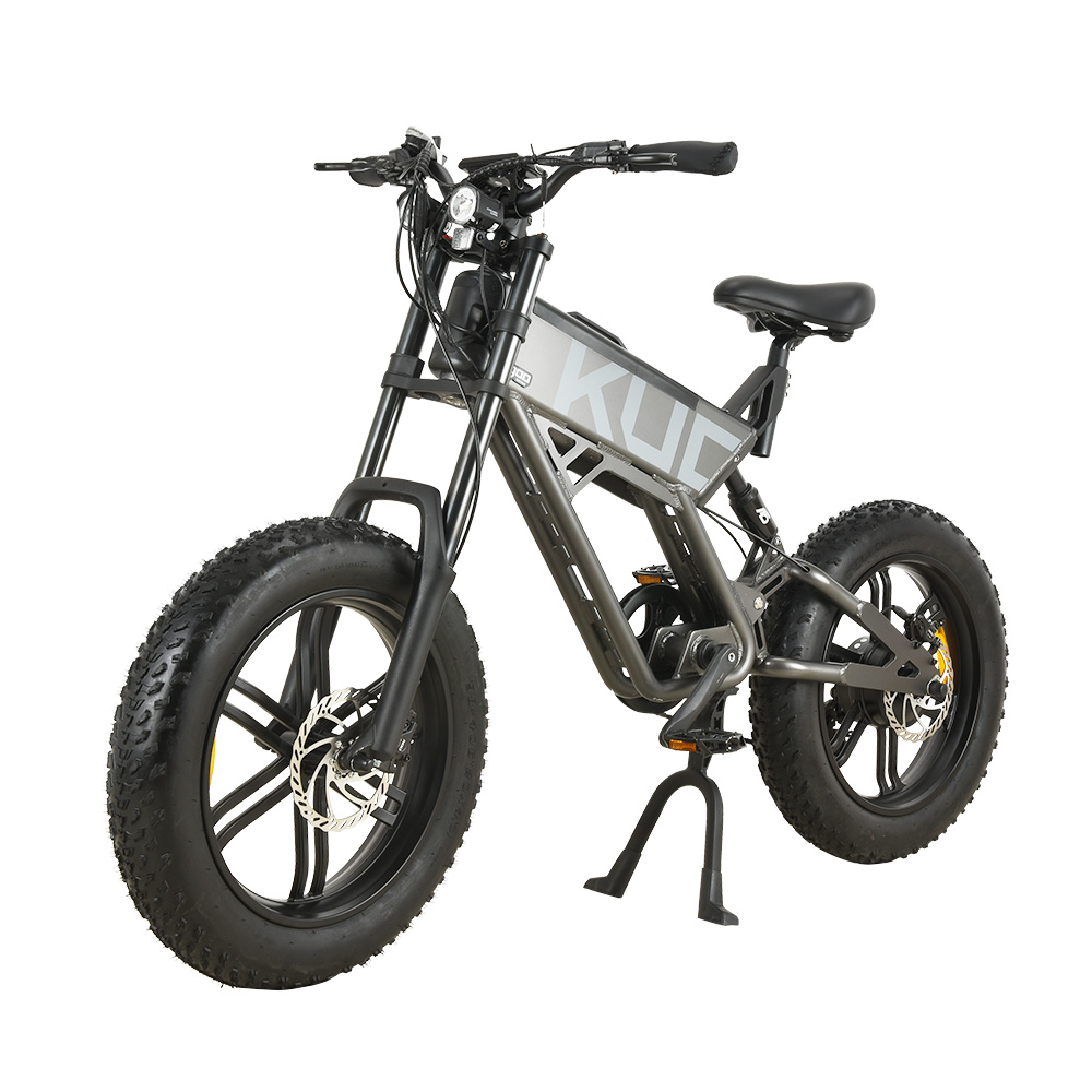 KUGOO T01 Electric Bicycle 20 Inch 48V 500W 38Km/h 13Ah Battery Grey