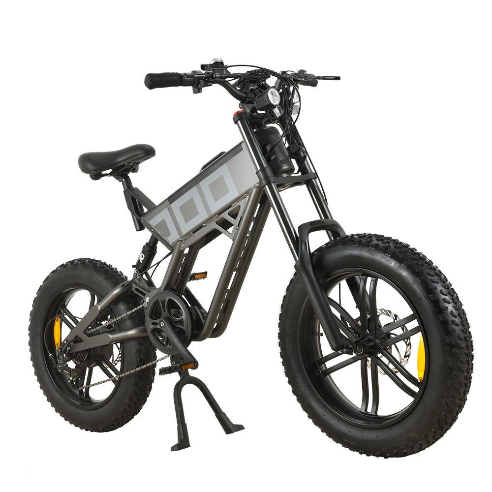 KUGOO T01 Electric Bicycle 20 Inch 48V 500W 38Km/h 13Ah Battery Grey ...