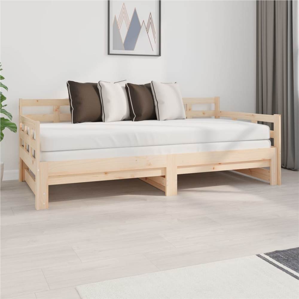 

Pull-out Day Bed Solid Wood Pine 2x(90x190) cm