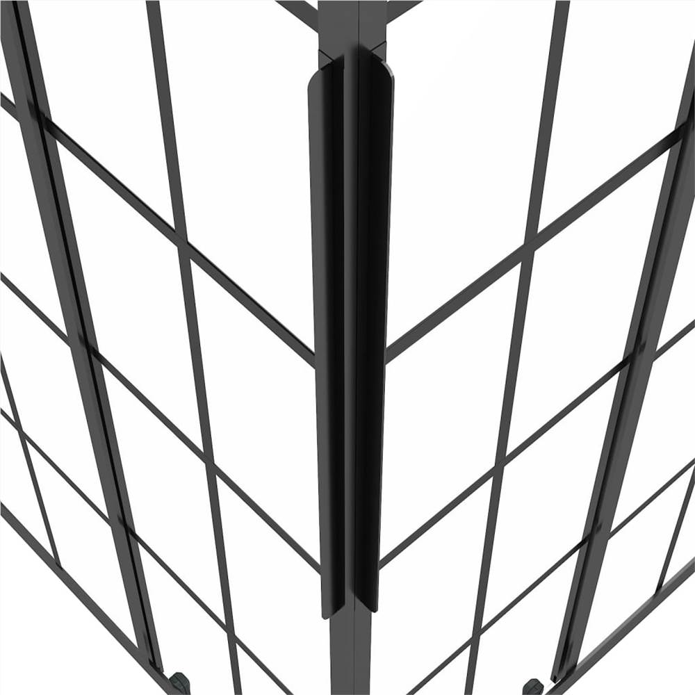 Shower Cabin Frosted ESG 80x80x180 Cm Black 16 Shower Cabin Frosted ESG 80x80x180 cm Black