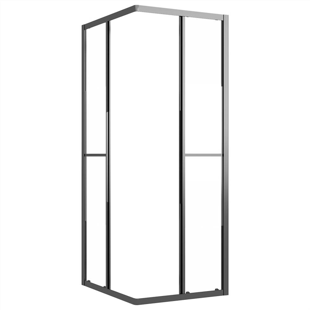 Shower Cabin Half Frosted ESG 90x70x180 Cm Black 11 Shower Cabin Half Frosted ESG 90x70x180 cm Black