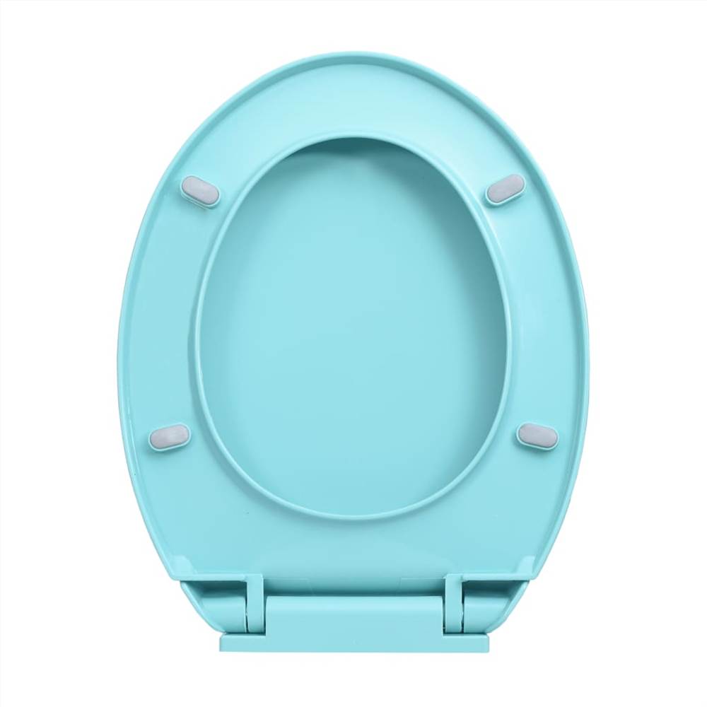 Soft-Close Toilet Seat Green Oval