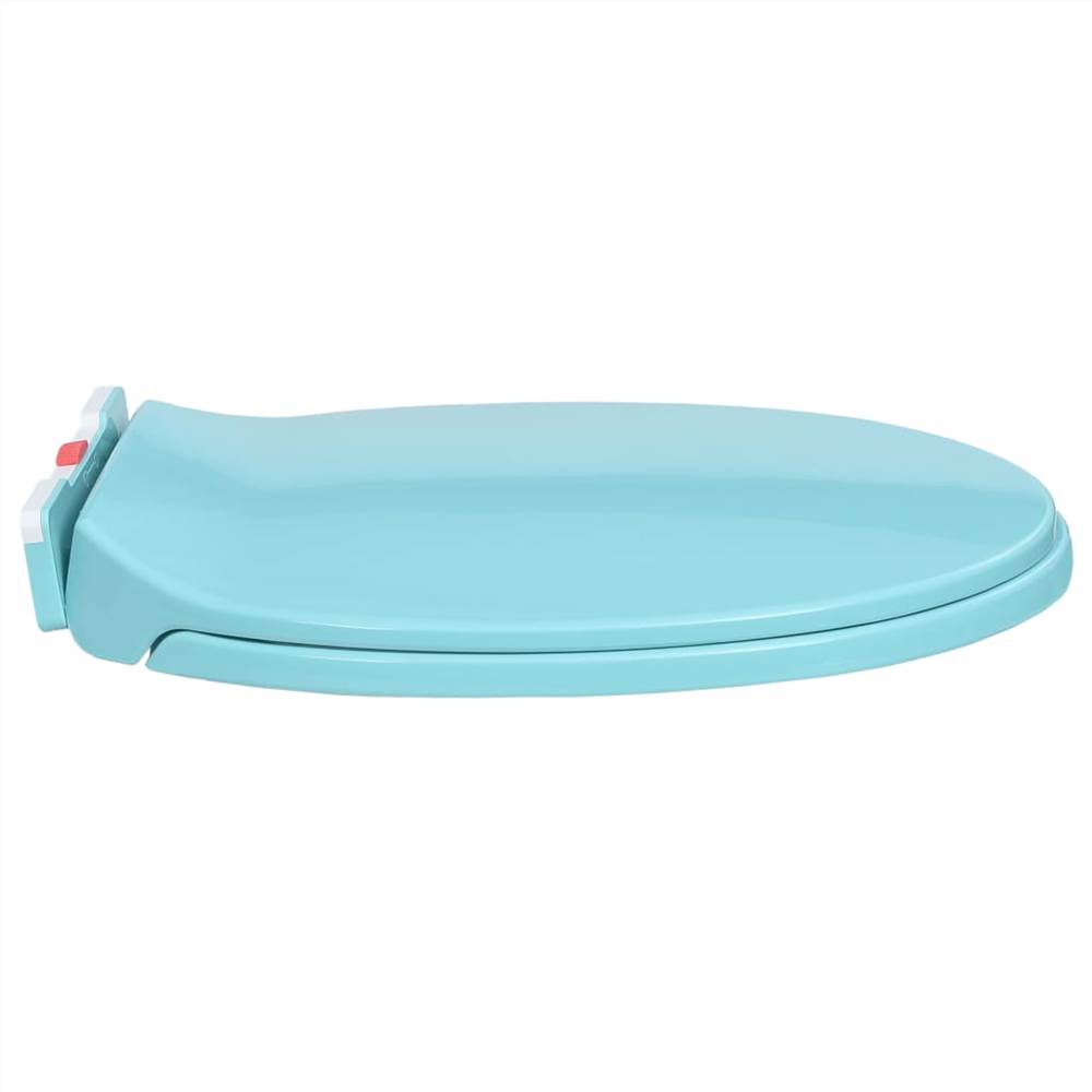 Soft-Close Toilet Seat Quick Release Green Oval