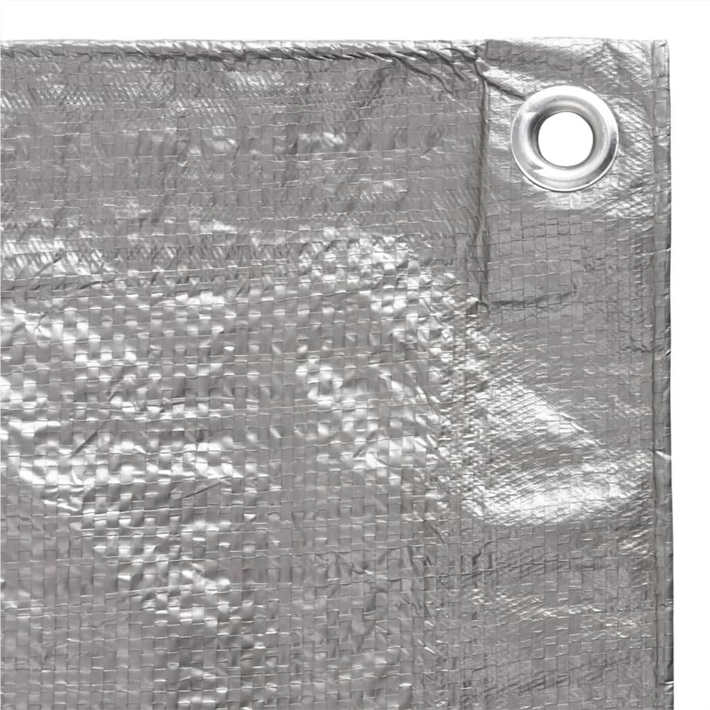 Tarpaulin 90 g/m² 3x3 m Grey HDPE