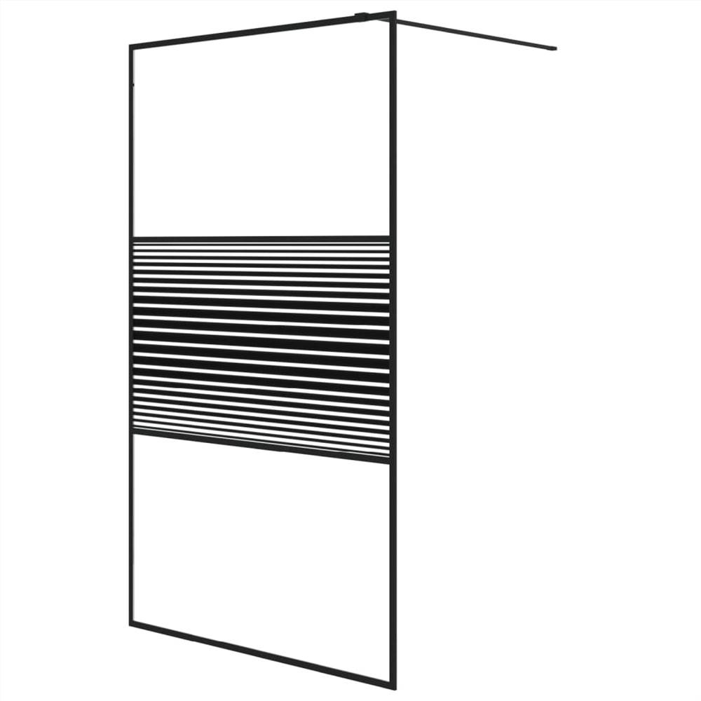 walk-in-shower-wall-black-115x195-cm-clear-esg-glass