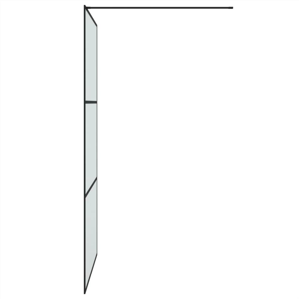 Walk-in Shower Wall Black 115x195 Cm Frosted ESG Glass 11 Walk-in Shower Wall Black 115x195 cm Frosted ESG Glass