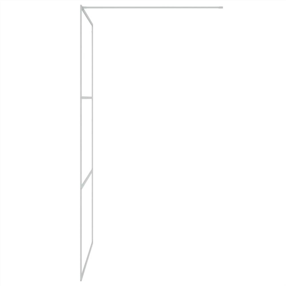 Walk-in Shower Wall Silver 115x195 Cm Clear ESG Glass 11 Walk-in Shower Wall Silver 115x195 cm Clear ESG Glass