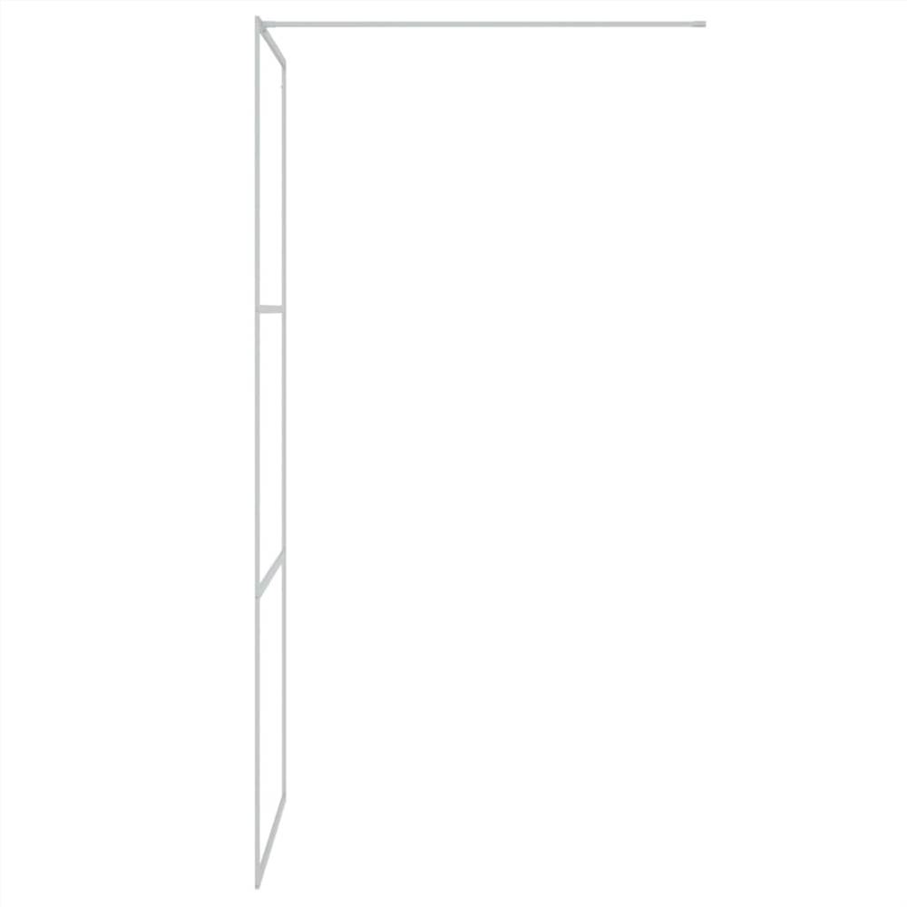 Walk-in Shower Wall Silver 80x195 Cm Clear ESG Glass 11 Walk-in Shower Wall Silver 80x195 cm Clear ESG Glass
