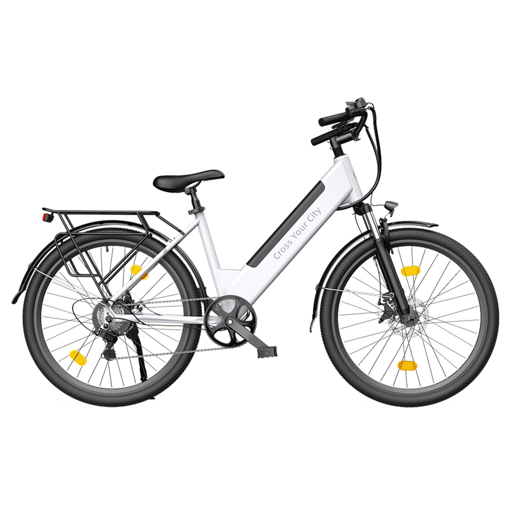 ADO A26S XE 26*1.95'' Step-through Electric Bike 36V 250W Brushless Gear Motor 10.4Ah Removable Battery 25km/h Max Speed