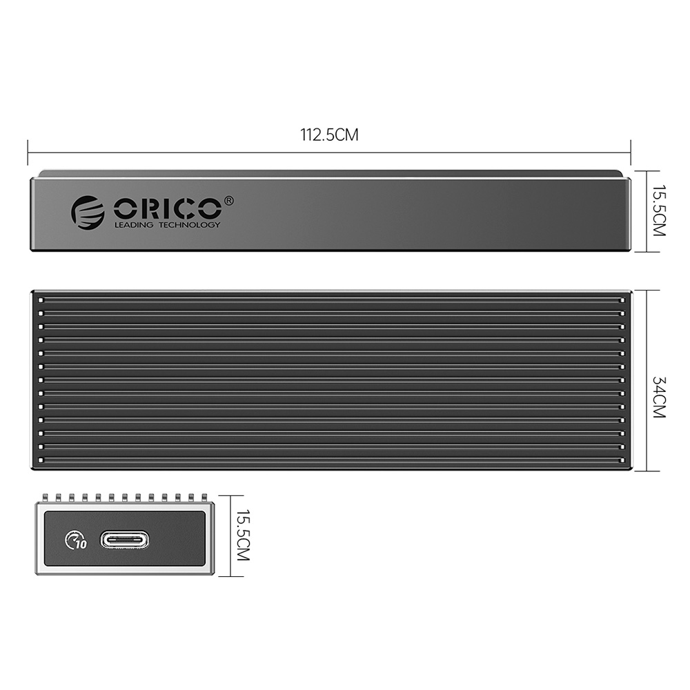 Orico Bm2c3 G2 Gy Bp Tool Free Aluminum M2 Nvme Ssd Enclosure 3212