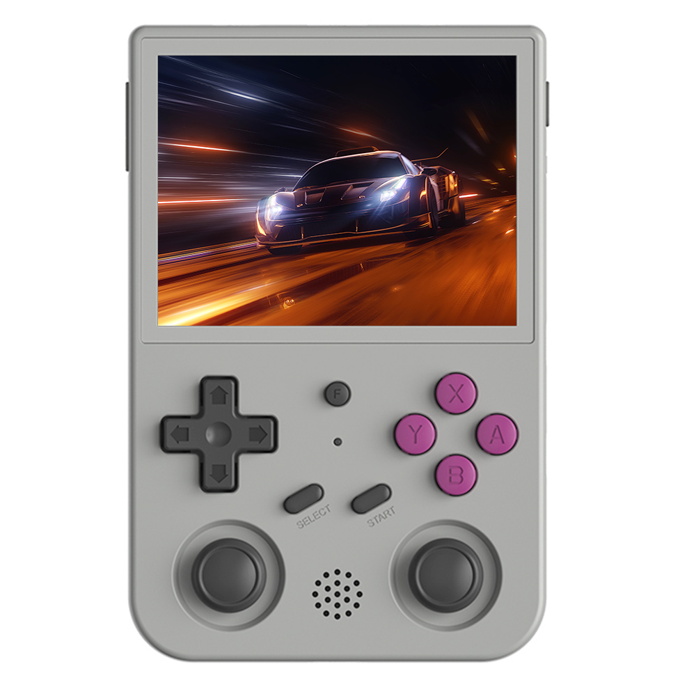 ANBERNIC RG353V Portable Game Console, 32GB Android, 16GB Linux, 128GB TF Card, 3.5'' IPS Touch Screen, 5G WiFi, Bluetooth4.2, HDMI Out, Touch Screen, Screen Projection, Gray