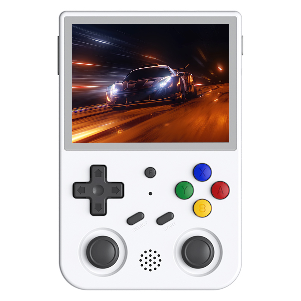 ANBERNIC RG353V Portable Game Console, 32GB Android, 16GB Linux, 256GB TF Card,  3.5'' IPS Touch Screen, 5G WiFi, Bluetooth4.2, HDMI Out, Touch Screen, Screen Projection, White