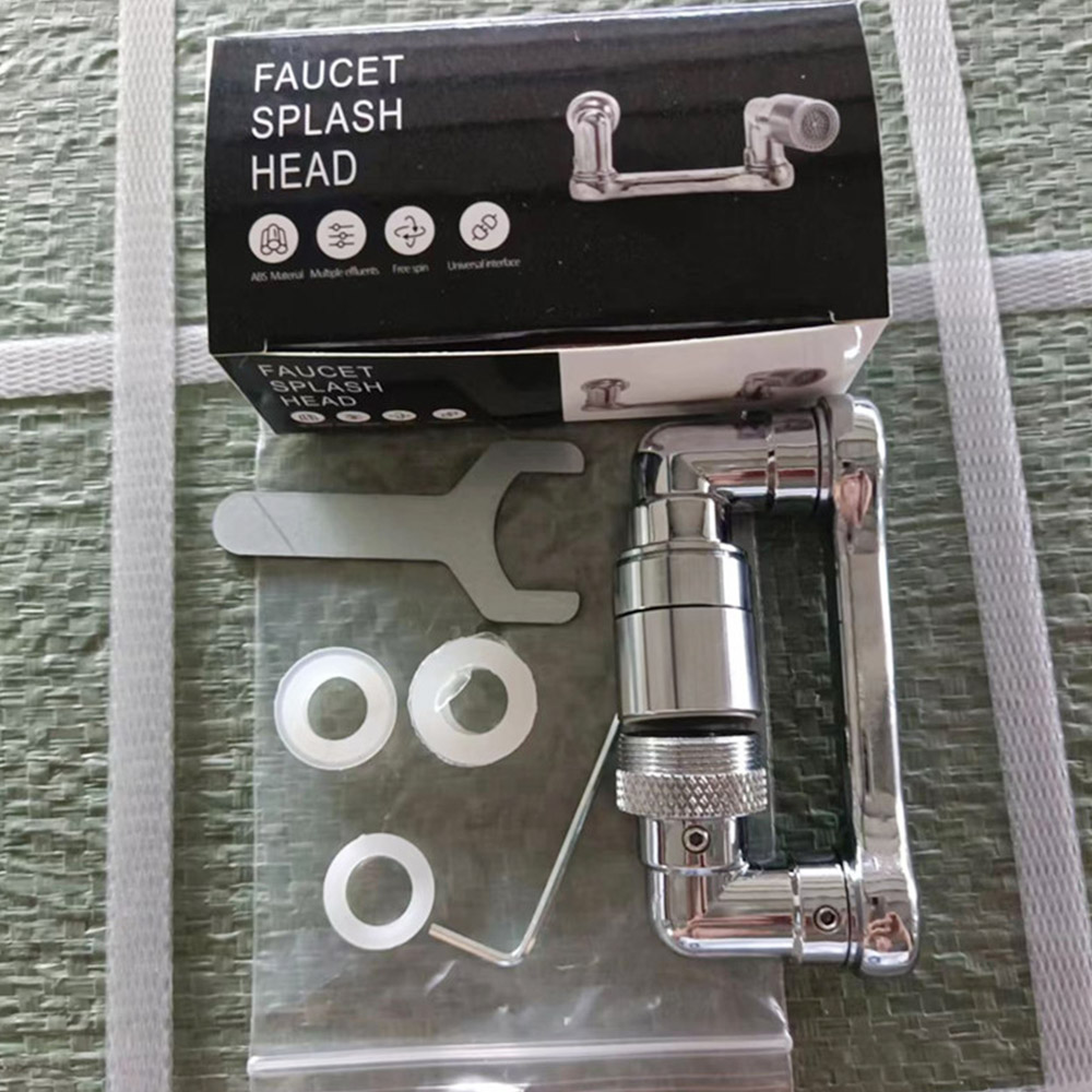 1080degree Rotating Faucet Splash Head Double Water Outlets