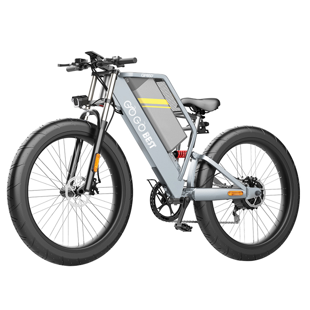 GOGOBEST GF650 Electric Bicycle 26*4.0 Inch Fat Tires 1000W Motor 45Km/h Top Speed 48V 20Ah Battery 90-100KM Max Range Dual Hydraulic Disc Brakes Shimano 7-Speed Transmission