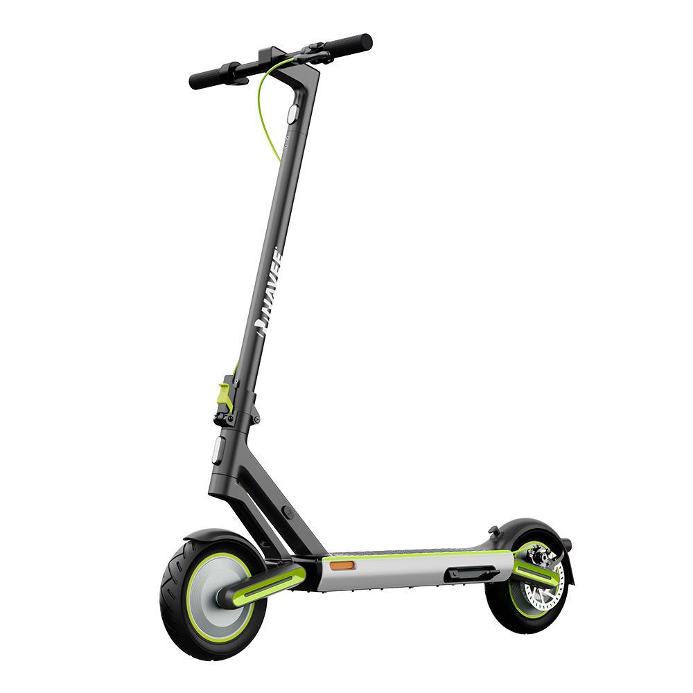 NAVEE S65 Electric Scooter 10 Inch Self-sealing Tubeless Tires 500W Motor 48V 12.75AH Battery 25Km/h Max Speed 65KM Mileage App Control IPX5 Waterproof Dual Suspension System Front E-brake & Rear Disk Brake 120KG Max Load