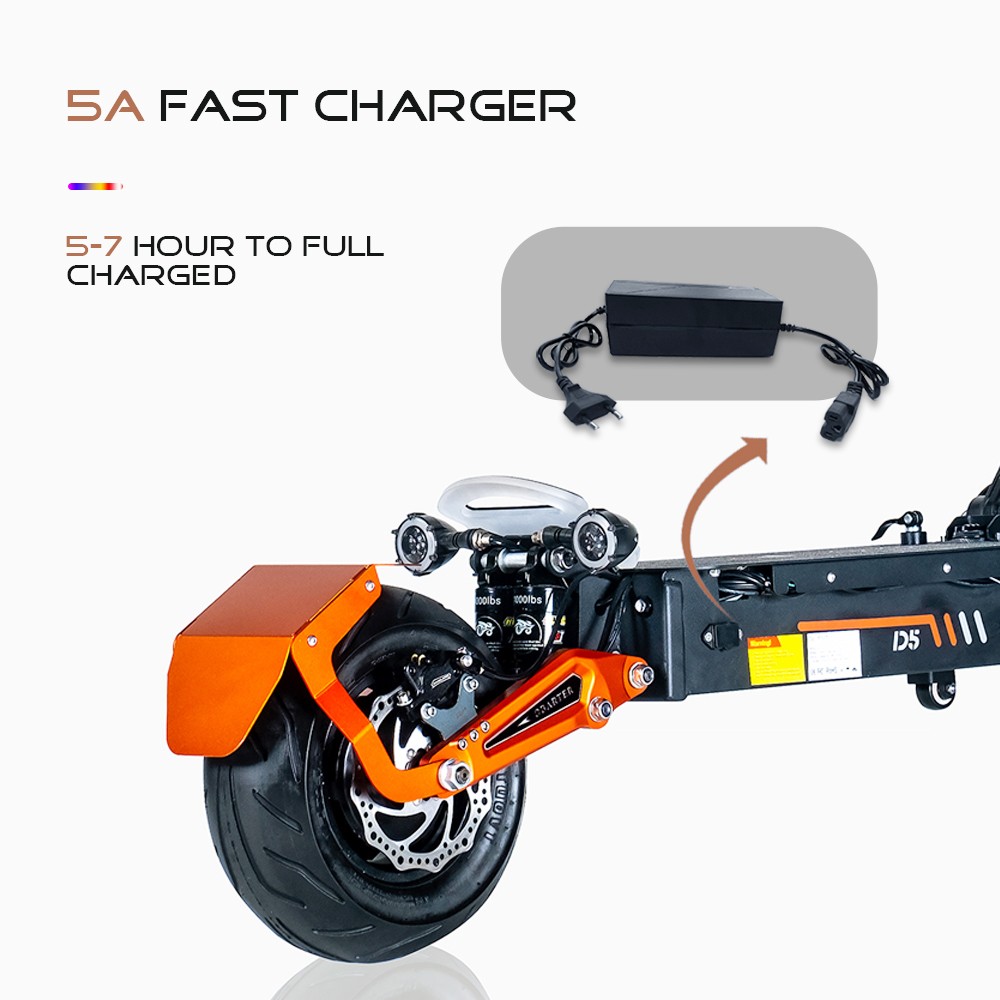 Scooter électrique OBARTER D5 - Double Moteur 2x2500W - Pneus 12 Pouces - Noir