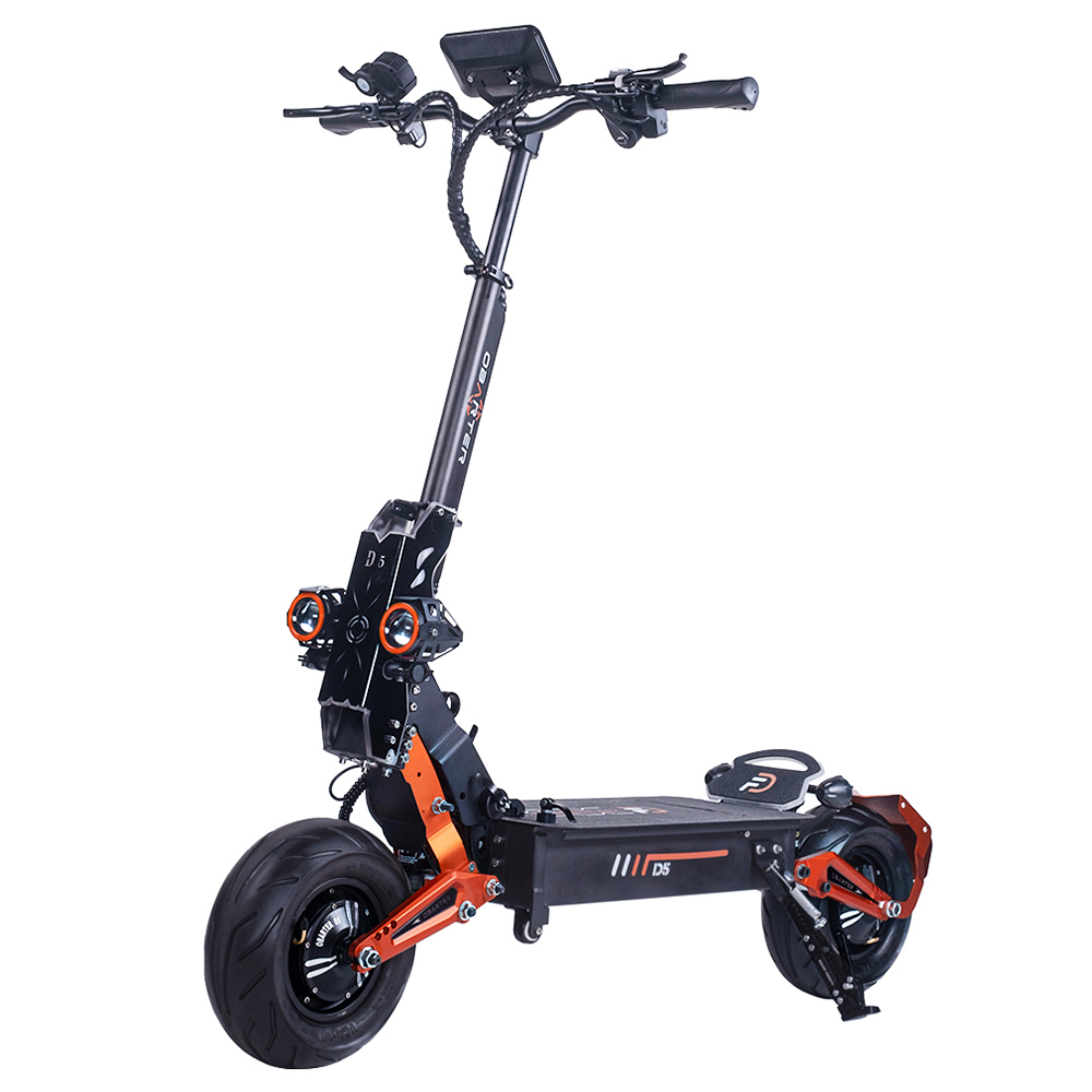OBARTER D5 Electric Scooter 12 Inch Vacuum Tire 2*2500W Dual Motor Max Speed 60-70Km/h Removable 48V 35Ah Battery for 60-120km Super Range Removable Tire Double Oil Brakes Front&amp;Rear Hydraulic Suspension 150KG Max Load