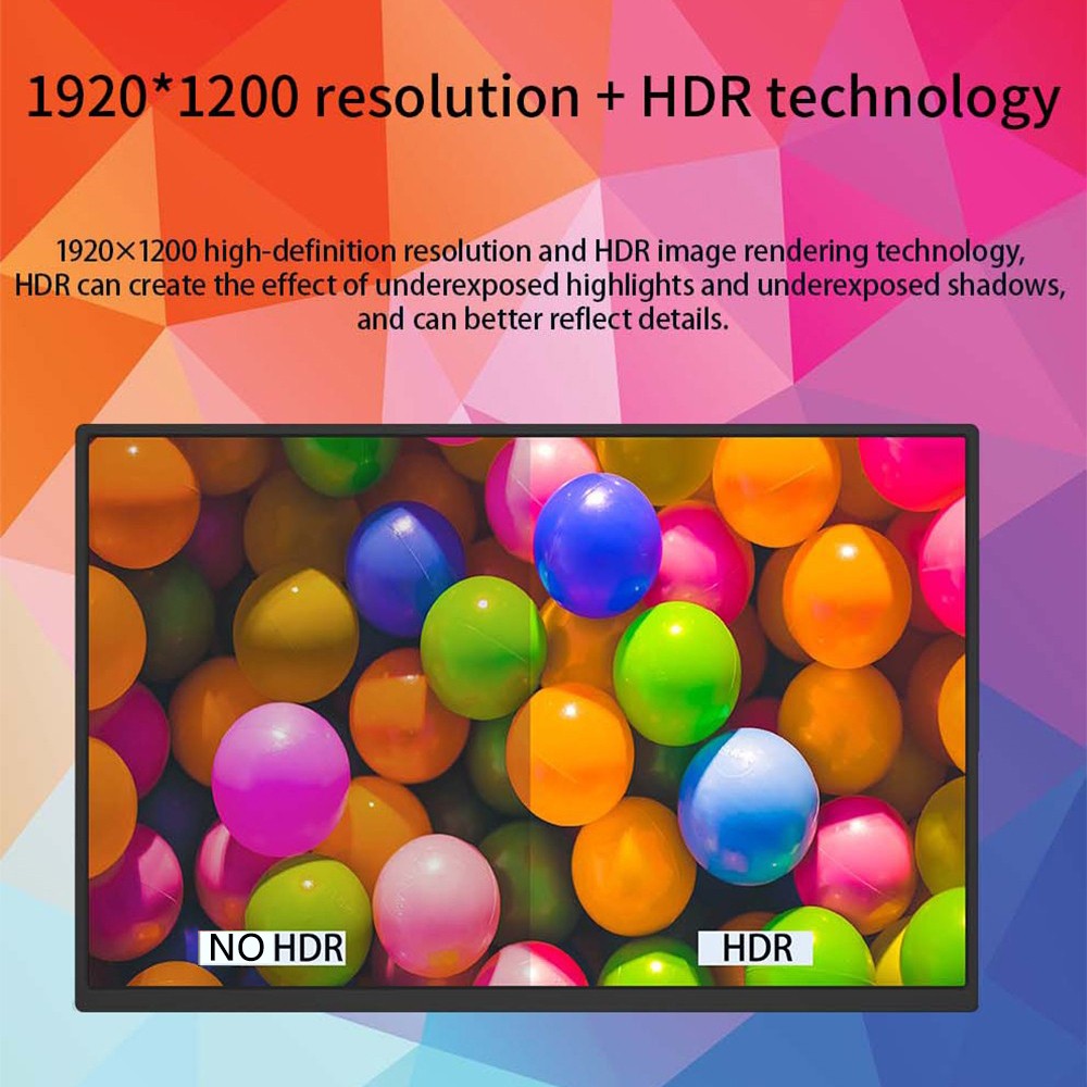 AOSIMAN 140FCC Portable 14 Inch Monitor 1920*1200 Resolution