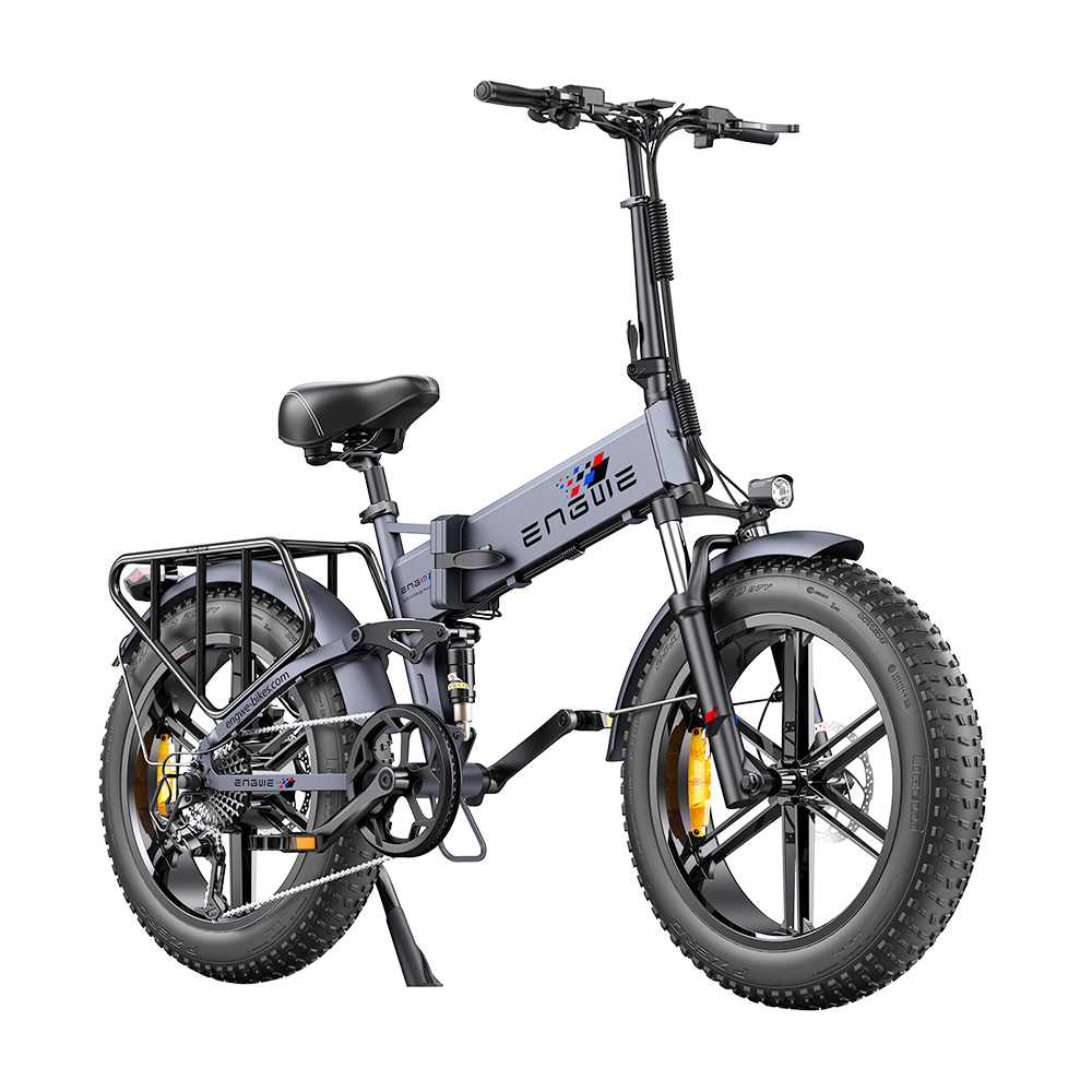 ENGWE ENGINE Pro Folding Electric Bicycle 20*4&#39;&#39; Fat Tire 750W Brushless Motor 48V 16Ah Battery 45km/h Max Speed - Grey