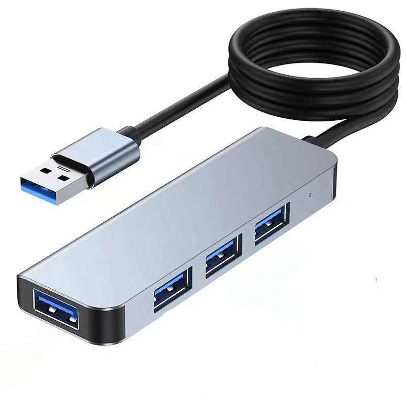 4 In 1 Ultra Thin Elongated Portable HUB Mini USB Hub Extension