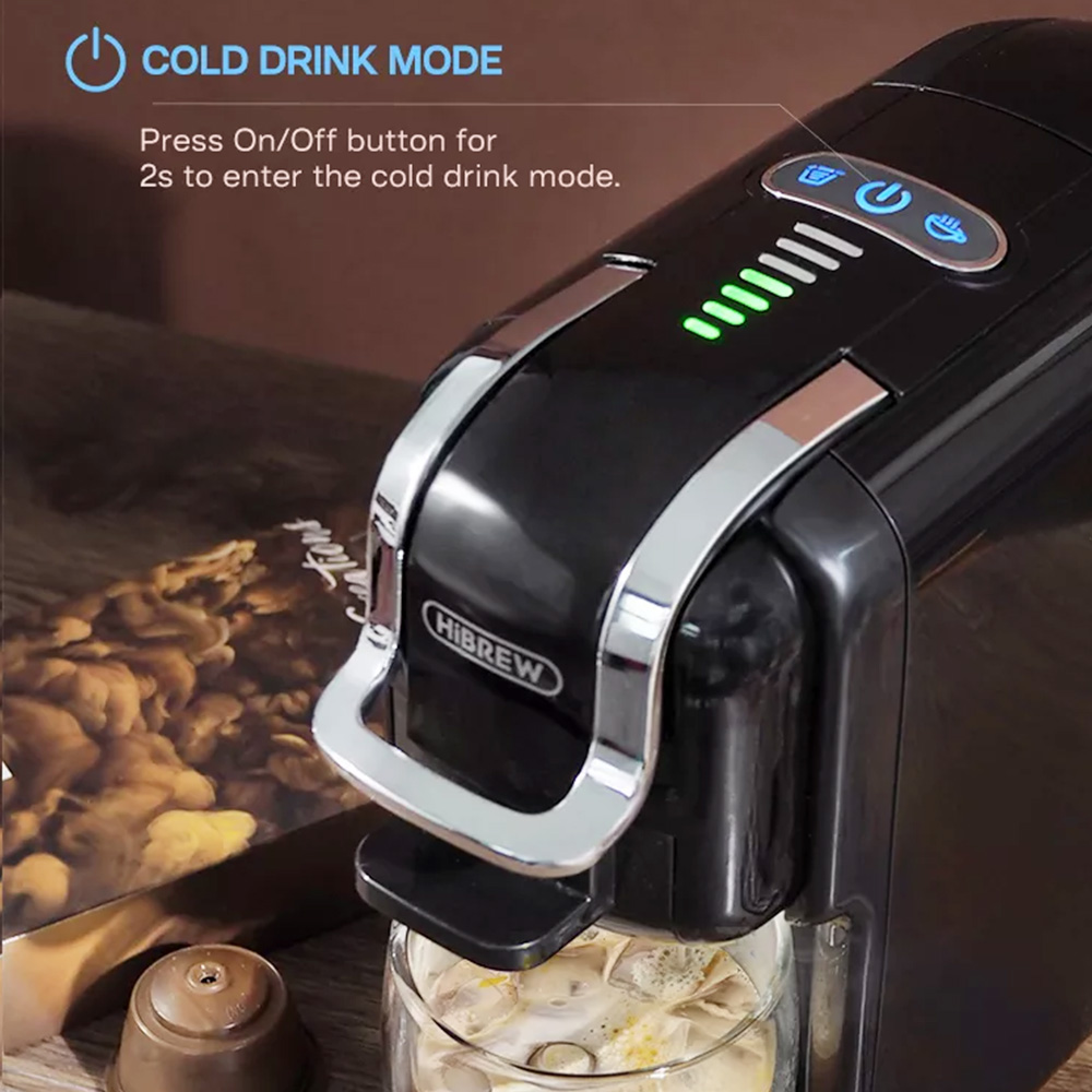HiBREW 5-in-1 capsule koffiezetapparaat H1B-wit (wit) (NESCAFÉ Dolce