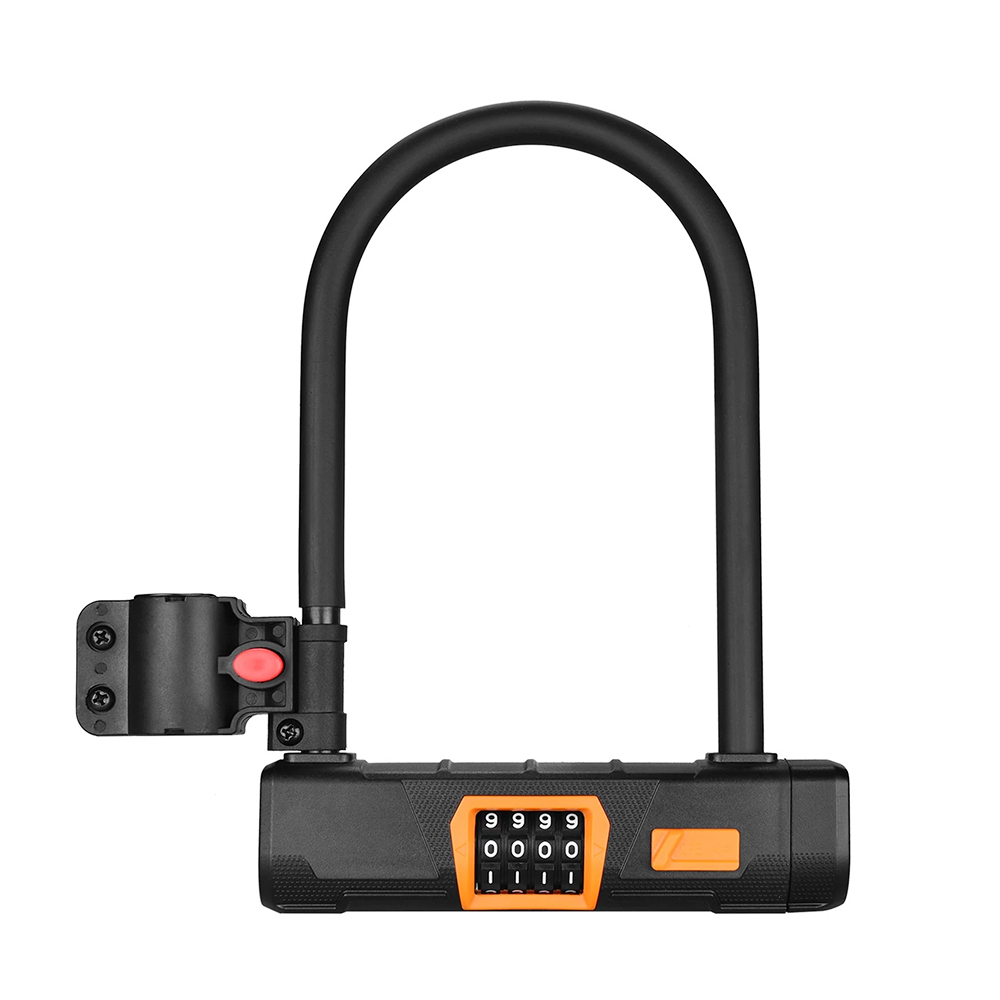 

Bicycle U Lock Anti-theft Heavy Duty Bike Password Lock Alloy Bike Safety Tool for Bikes, Motorcycles, Scooters, Black