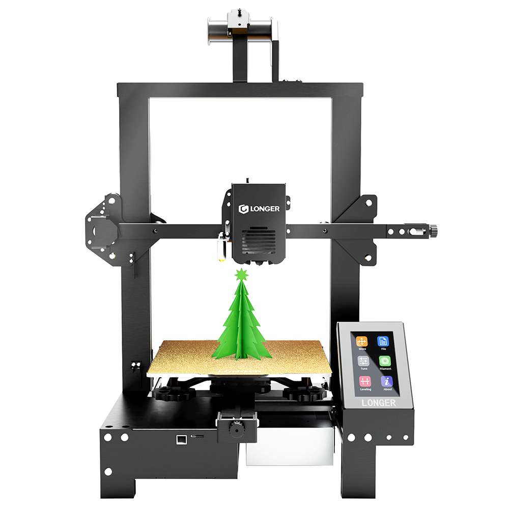 Longer LK4 X 3D Printer, Auto Leveling, 0.1mm Accuracy, 180mm/s Speed, 95% Pre-Assembled, Resume Printing, 32-Bit Open Source, 220x220x250mm