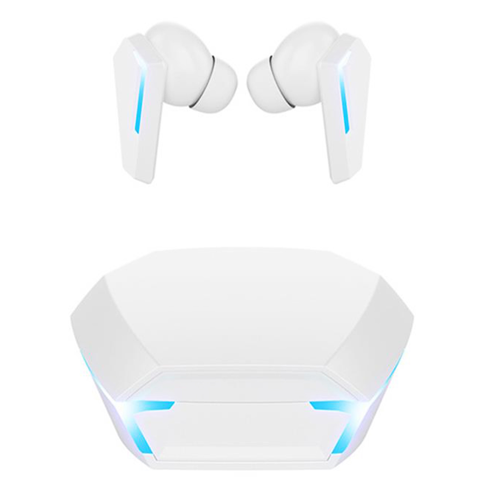 M10 TWS Wireless Gaming Headset 40ms Low Latency Bluetooth 5.0 Sports Waterproof Noise Cancelling Headphones - White