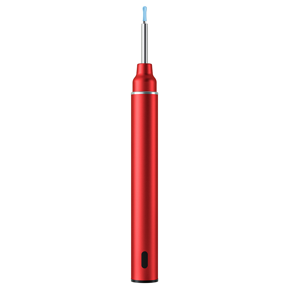 

SUNUO P40-B Intelligent Visual Metal Ear Cleaner Otoscope, 5MP HD Camera, 6-Axis Gyroscope, Silicone Ear Spoon - Red