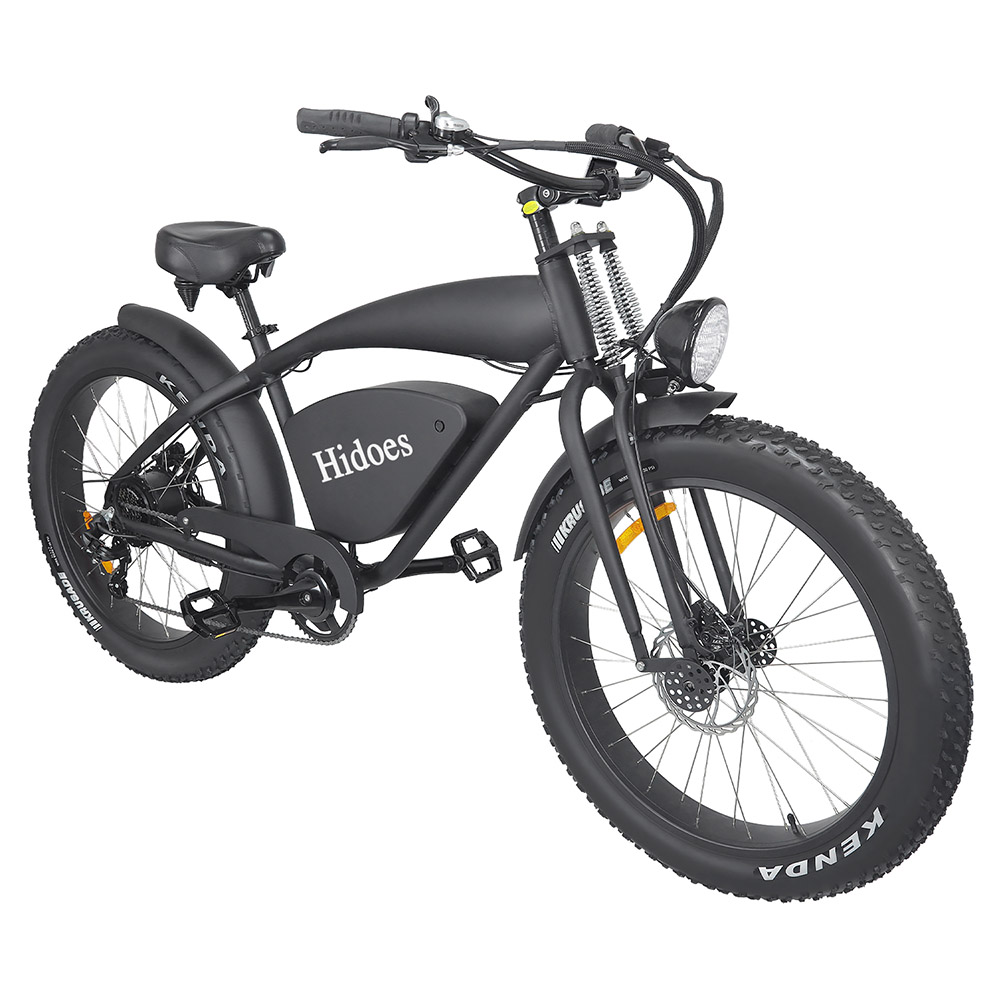 Hidoes B3 Electic Mountain Bike 26*4.0 Inch Off-Road Fat Tires 1200W Brushless Motor 60Km/h Max Speed 48V 17.5Ah Battery for 50-60KM Mileage 7-Speed Transmission System