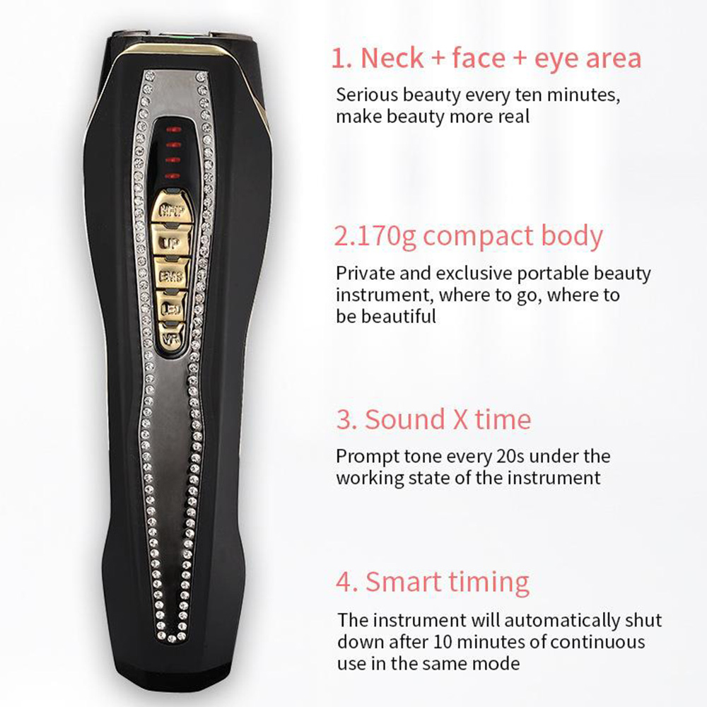 HS-989 RF Instrument Color Light Pulse Beauty Instrument Black