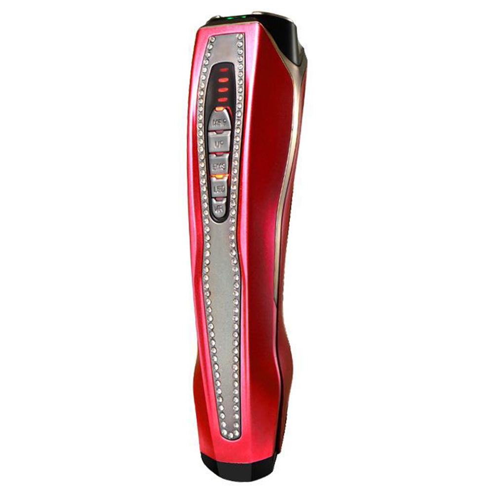 

HS-989 RF Instrument Color Light Pulse Beauty Instrument, 80KHz Frequency, 5 LED Color Light Modes, 600mAh Battery - Red