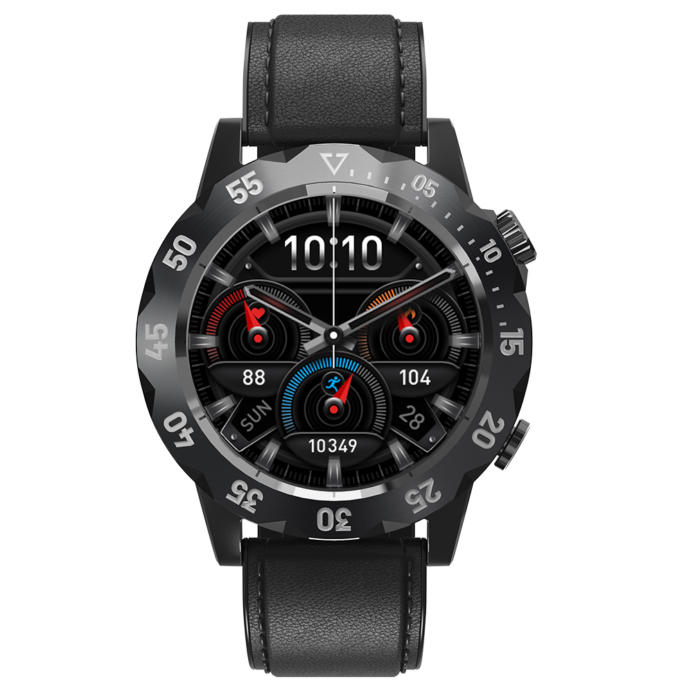 KAVVO Oyster Urban O1EL Smartwatch, Bluetooth Calling Watch, 1.32'' TFT Screen, 24h Heart Rate, Blood Oxygen - Black