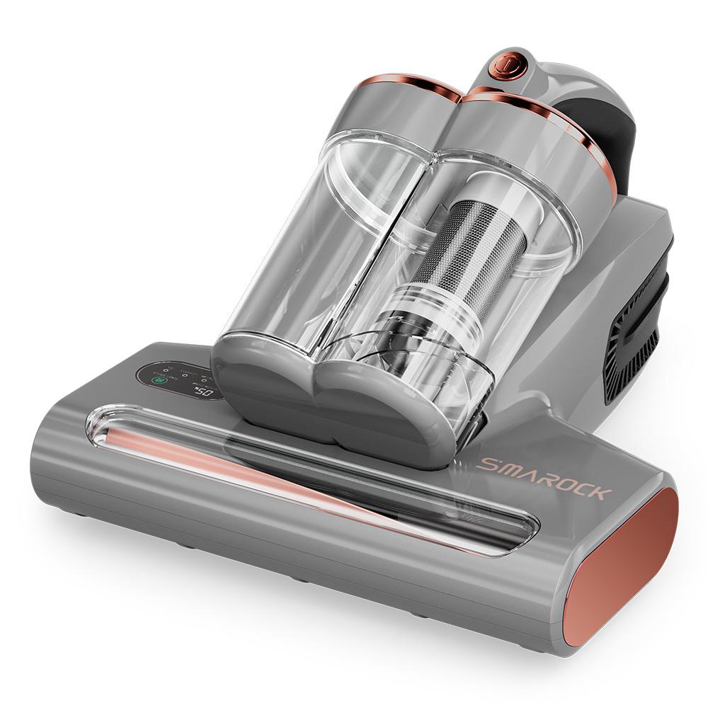Smarock S10 Pro Smart Dual-Cup Mite Cleaner, 13KPa Vacuum, 500W Power, 0.5L Dust Cup, 99.9% Mite Removal - Grey
