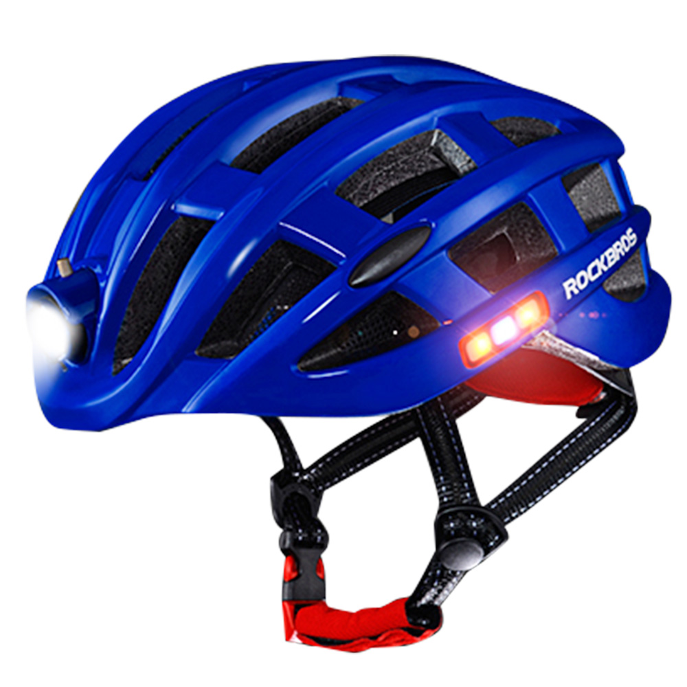 

ROCKBROS ZN1001 Light Cycling Helmet Bike Ultralight Helmet Integrally-molded Mountain Road Helmet Unisex 57-62cm - Blue
