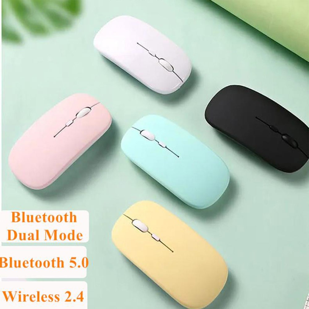 Bluetooth Wireless Keyboard Mouse Set Purple