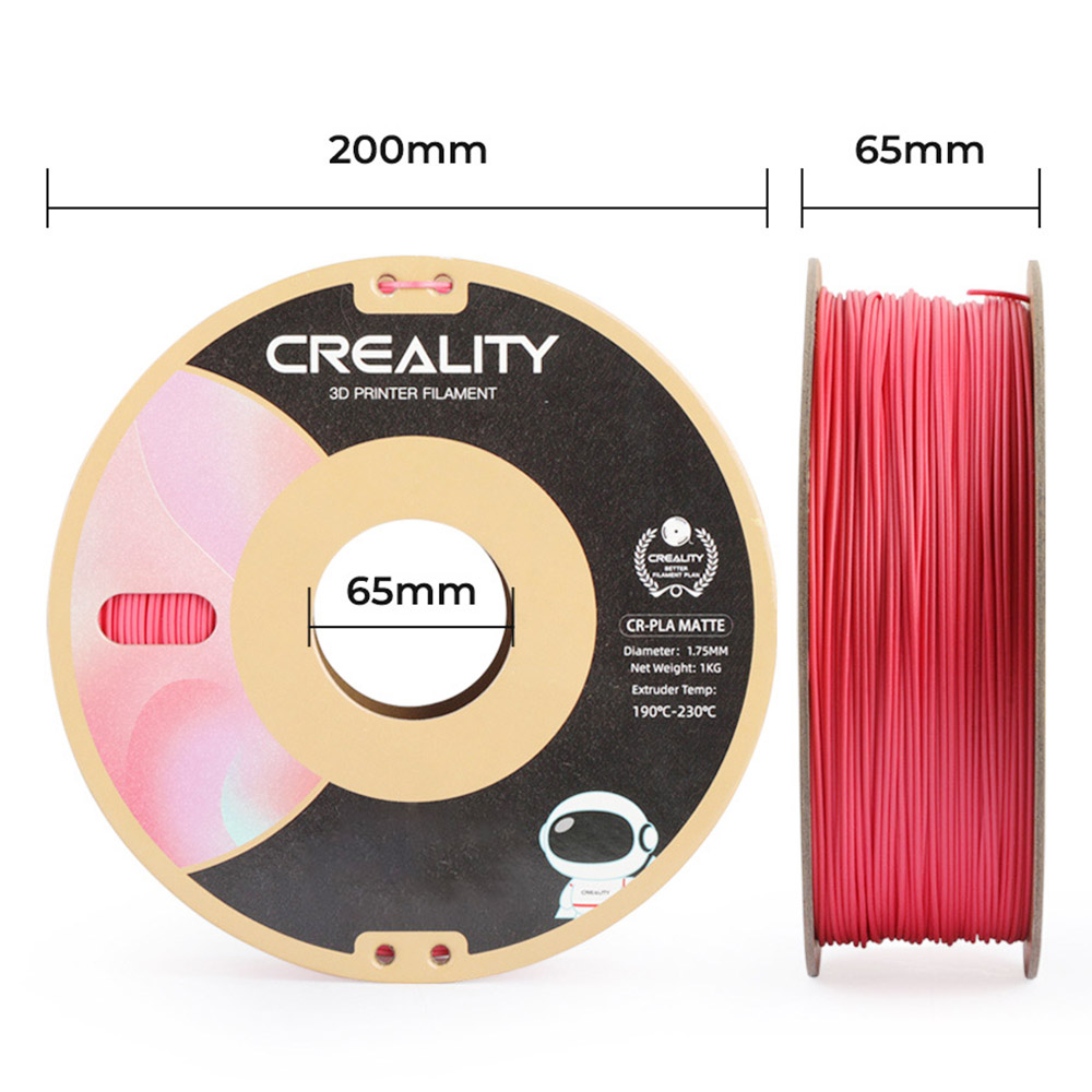 Creality CR 1.75mm Matte PLA 3D Printing Filament 1KG Strawberry Red