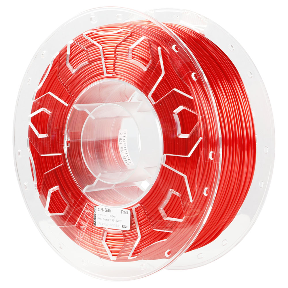

Creality CR 1.75mm Silk PLA 3D Printing Filament 1kg Red