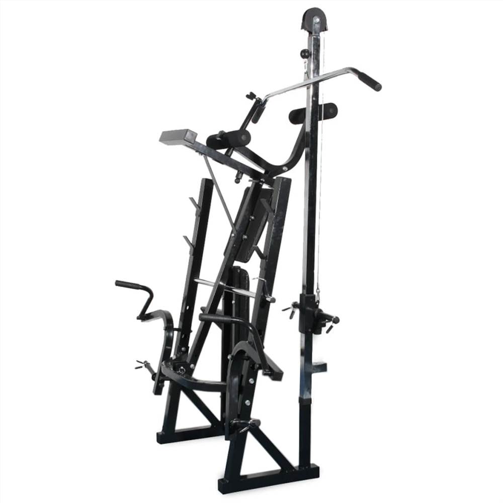 Workout Bench With Weight Rack, Barbell And Dumbbell Set 30.5kg 16 Workout Bench with Weight Rack, Barbell and Dumbbell Set 30.5kg