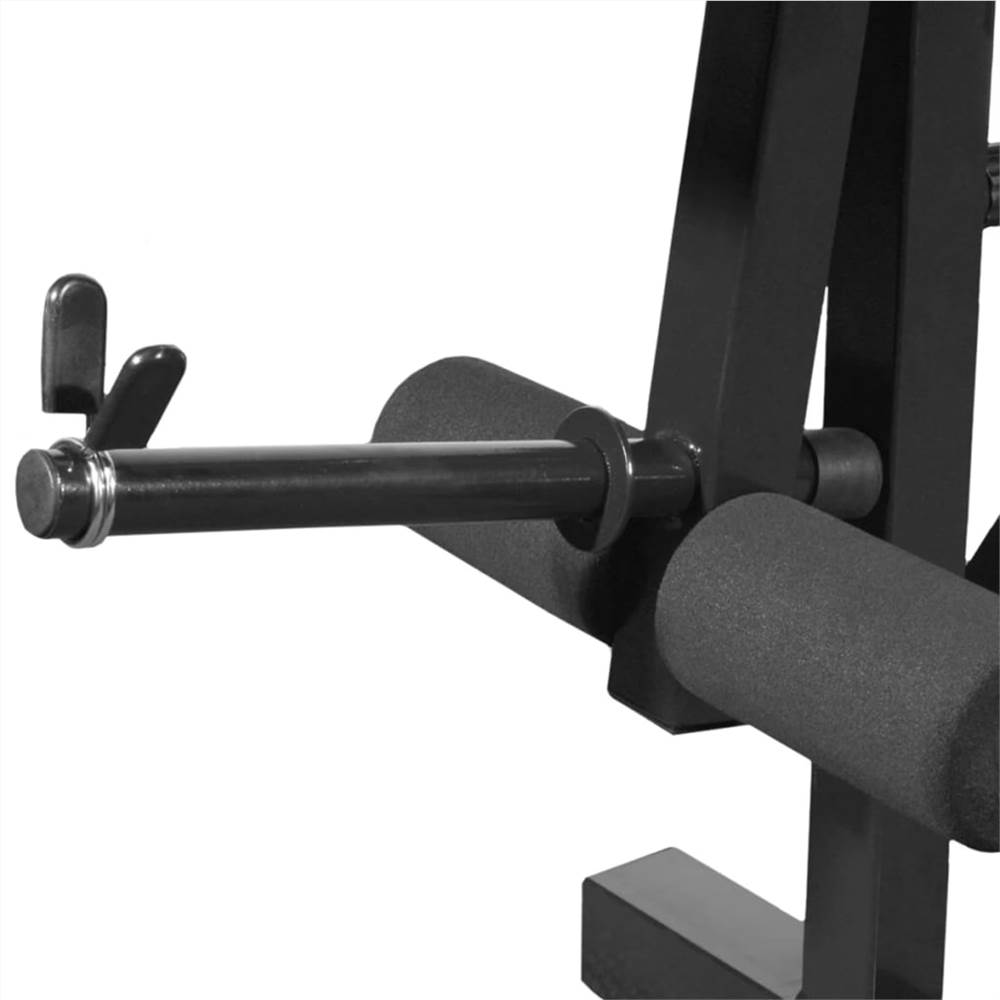 Workout Bench With Weight Rack, Barbell And Dumbbell Set 30.5kg 20 Workout Bench with Weight Rack, Barbell and Dumbbell Set 30.5kg