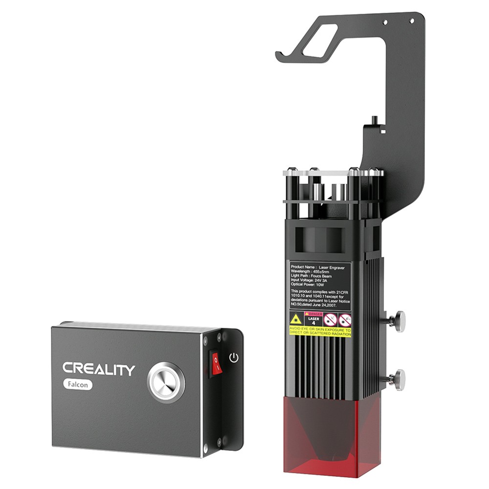 Creality 24V 10W Laser Module Control Box Kit, 0.06mm High Precision, for Ender 3 S1/S1 Pro/S1 Plus/V2 Neo/Max Neo/V2 - EU Plug
