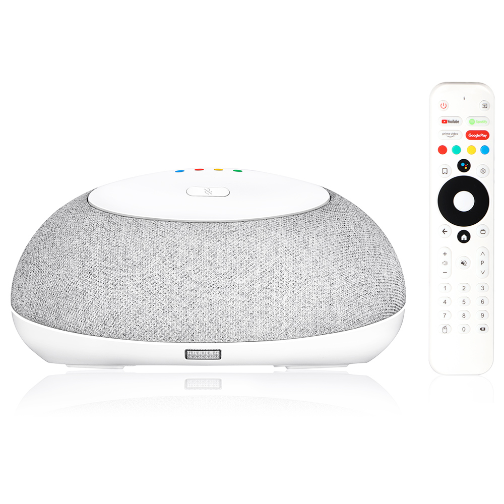 MECOOL Home Plus KA1 4GB/32GB DVB TV Box Smart Speaker Combo, Amlogic S905X4, Google Assistant, 4K Streaming, Smart Home Control
